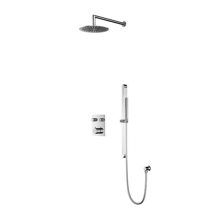 Unique Wall Mount Thermostatic Dual Function Shower Package